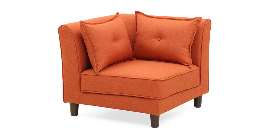 Mara Modular Fabric Sofa (Rust)